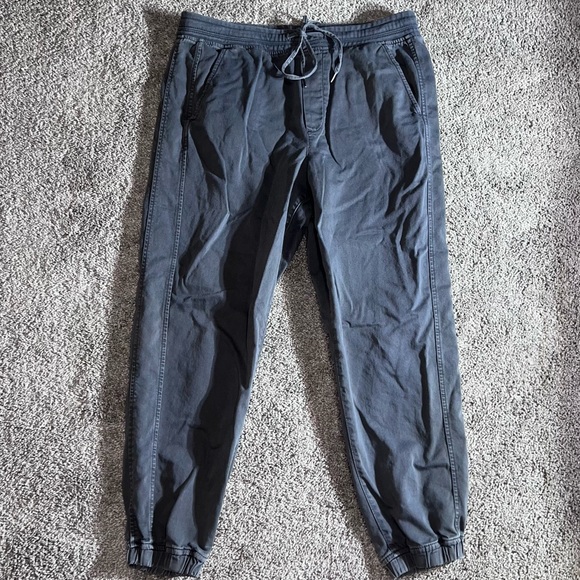 Gray GAP Drawstring Casual Slim Pants - Picture 1 of 5